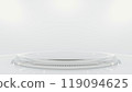 Technology Background. Power podium empty stage or laboratory white room. Sci-fi idea concept. Technological elements innovation background. 119094625