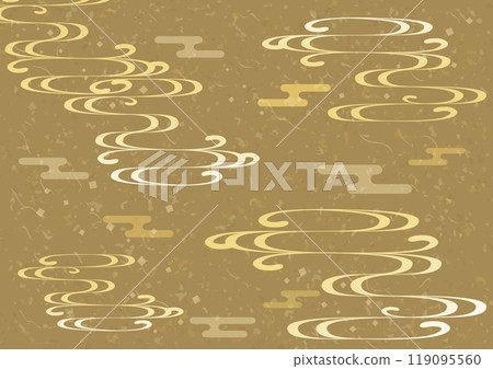 Japanese paper style Japanese background cloud gold leaf Japanese paper style Japanese background cloud gold leaf 119095560
