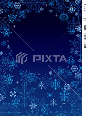 Vector illustration for background with beautiful snowflakes 119095774