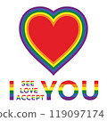 I feel love accept you LGBTQ design 119097174