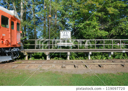 Scenery of Koufuku Station, Obihiro City, Hokkaido 119097720