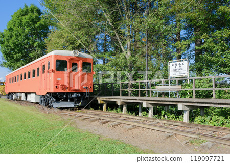 Scenery of Koufuku Station, Obihiro City, Hokkaido 119097721