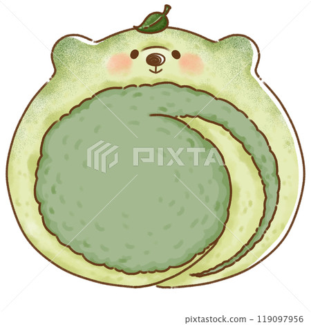 Kuma-chan Roll Cake (Matcha) 119097956