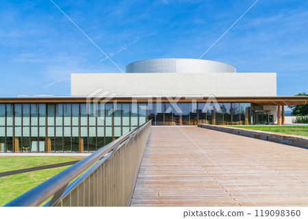 Toyota City Museum, located on a hill overlooking the Toyota cityscape (Toyota City, Aichi Prefecture) Toyota City Museum, located on a hill overlooking the Toyota cityscape (Toyota City, Aichi Prefecture) 119098360