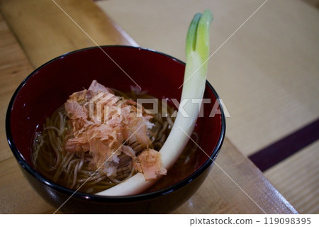 Ouchijuku's specialty, green onion soba Ouchijuku's specialty, green onion soba 119098395