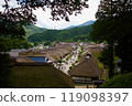 View of Ouchijuku from above 119098397