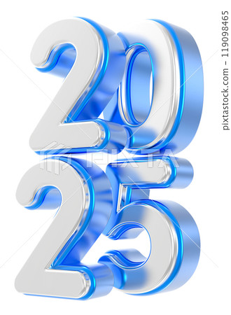 happy new year number 2025 3d render happy new year number 2025 3d render 119098465
