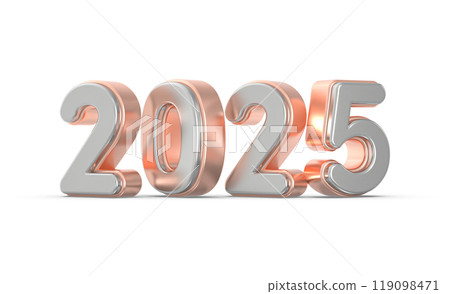 happy new year number 2025 3d render happy new year number 2025 3d render 119098471