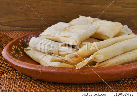Mexican food tamales Mexican food tamales 119098482
