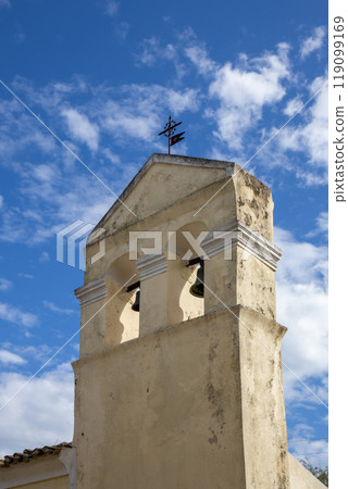 Belfry of and orthodox church, Acharavi, Corfu, Greece Belfry of and orthodox church, Acharavi, Corfu, Greece 119099169