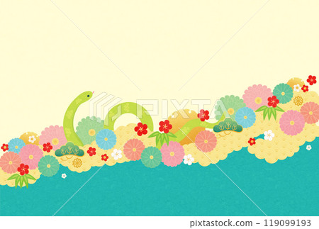 蛇年 - 新年卡片模板 - 3-3 119099193