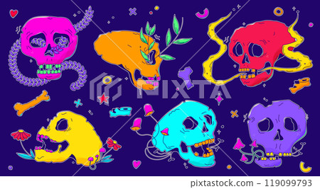 Cutie colorful elements. 119099793