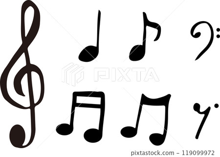 音符旋律圖示集 119099972