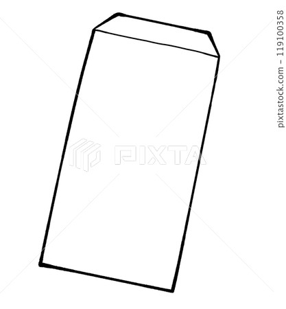 White envelope illustration 119100358