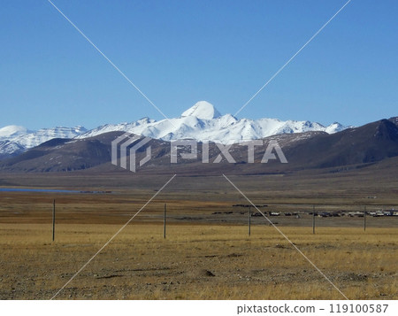 西藏西部，岡仁波齊峰遠景 119100587