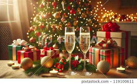 溫馨聖誕大餐，舉杯香檳的快樂 119100611