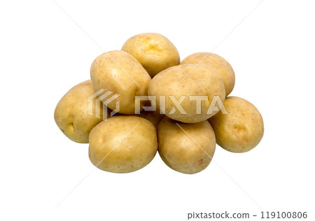 Raw whole potatoes. 119100806