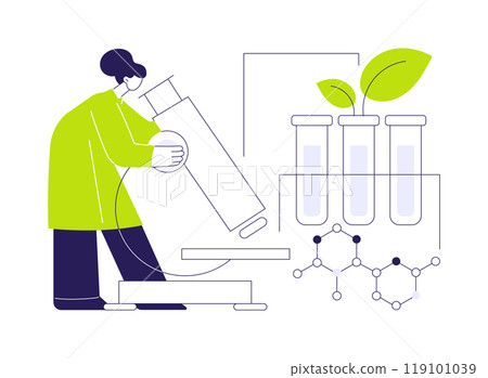 Microbial pesticides innovations abstract concept vector illustration. 119101039