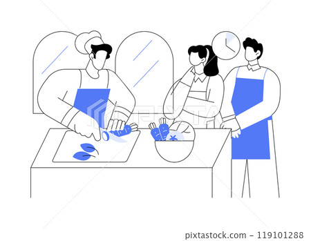 Culinary arts isolated cartoon vector illustrations. 119101288