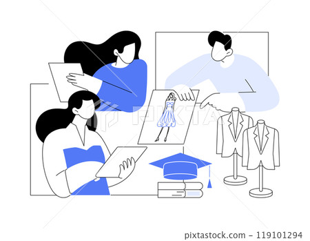 Drawing isolated cartoon vector illustrations. 119101294