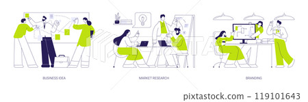 Startup launch abstract concept vector illustrations. 119101643