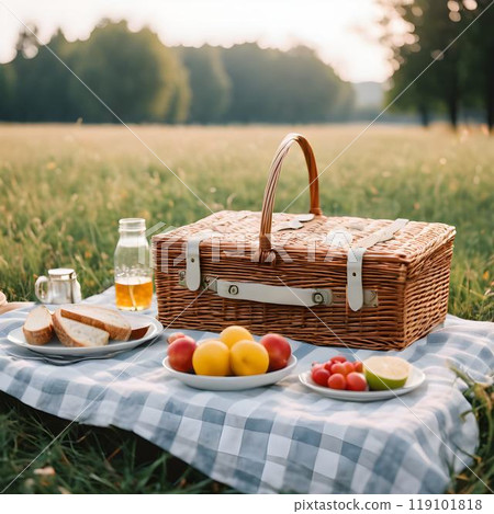 Outdoor Picnic Dinner Setting 119101818