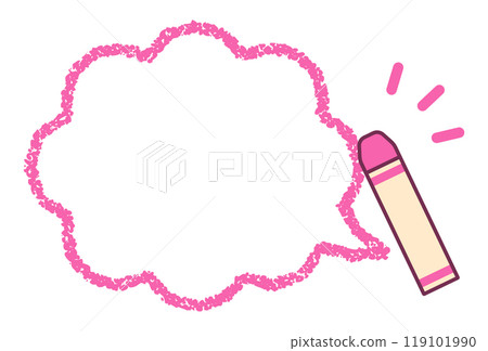 Crayons and speech bubbles Crayons and speech bubbles 119101990
