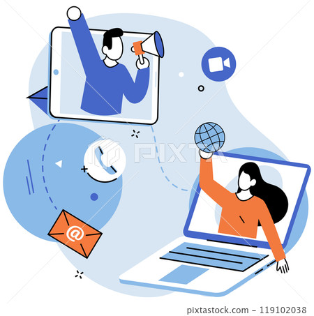Team building vector illustration. The team building metaphor emphasized importance unity and shared goals The goal setting process guided teams efforts towards common objective Creative marketing Team building vector illustration. The team building metaphor emphasized importance unity and shared goals The goal setting process guided teams efforts towards common objective Creative marketing 119102038