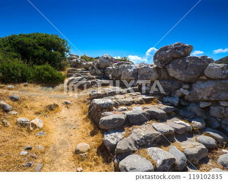 Minoan ruins, Gournia, Crete, Greece 119102835
