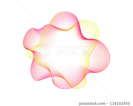 Set of multicolored neon sound wave vibrations. Sound curve , radial spectrum. Colorful template for music poster and banner. Vector radial spectrum. Set of multicolored neon sound wave vibrations. Sound curve , radial spectrum. Colorful template for music poster and banner. Vector radial spectrum. 119102850