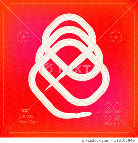 2025 Chinese New Year Luxury poster Template. Year of the Snake Designs with Golden Snake and linear flowers. Red and Gold Minimal Geometric design for Lunar New Year Posts, Flyers, Posters. Vector 2025 Chinese New Year Luxury poster Template. Year of the Snake Designs with Golden Snake and linear flowers. Red and Gold Minimal Geometric design for Lunar New Year Posts, Flyers, Posters. Vector 119102949
