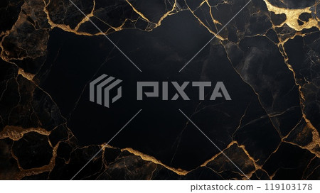 Black gold marble texture background pattern with high resolution. High resolution photo. Luxury background for design 119103178