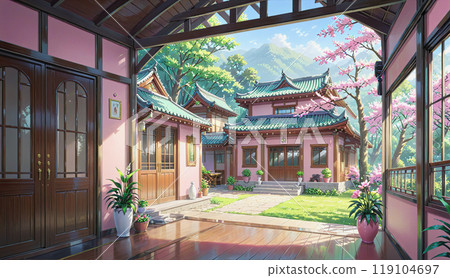 "Beautiful wooden architecture" 119104697