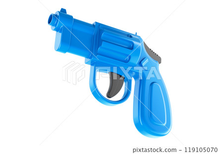 Toy gun for kids, blue color. 3D rendering 119105070
