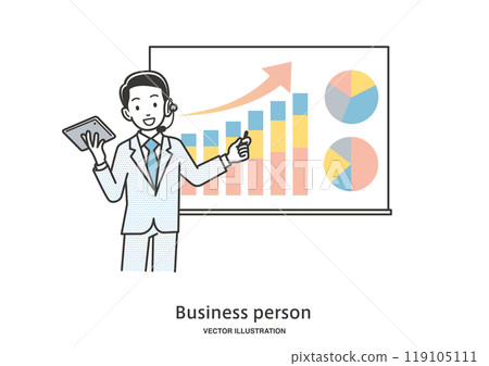 演示文稿的男性上班族 119105111