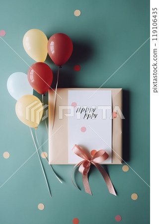 Celebration and party invitation concept. Generative AI Celebration and party invitation concept. Generative AI 119106435