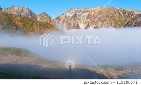 秋季攀登唐松岳(布羅肯現象) 秋季攀登唐松岳(布羅肯現象) 119106571