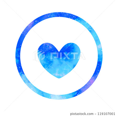 Marble starry sky | Heart icon 119107001
