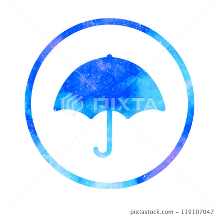 Marble starry sky | Umbrella icon Marble starry sky | Umbrella icon 119107047