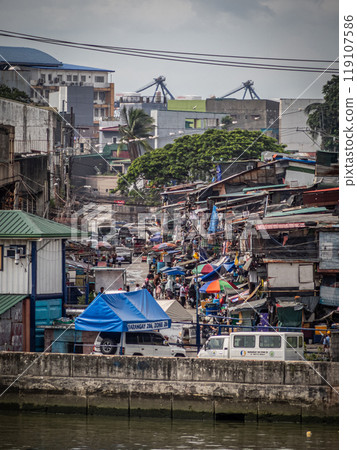 View of Manila from Fort Santiago in the Philippines 119107586