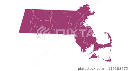 Massachusetts administrative map. counties map of Massachusetts, blank Map, empty map of Massachusetts Massachusetts administrative map. counties map of Massachusetts, blank Map, empty map of Massachusetts 119108475