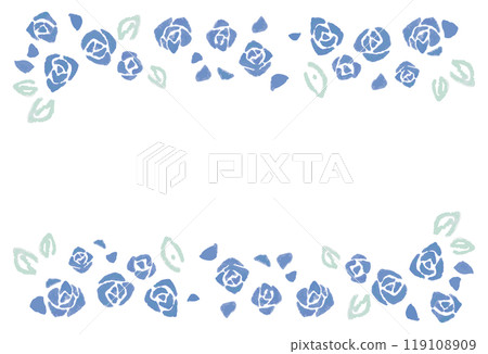 水彩風格玫瑰留言卡 119108909