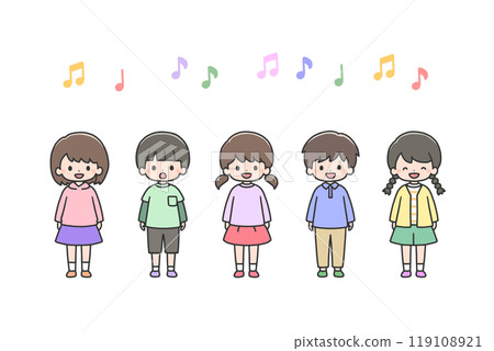 Children singing 119108921