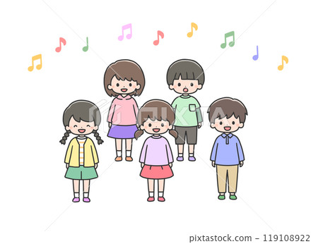 Children singing 119108922
