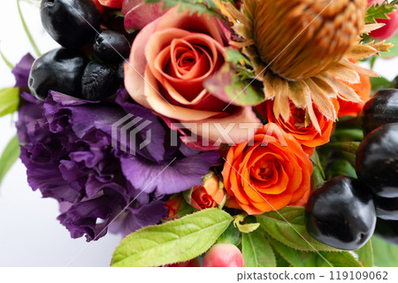 Chic flower arrangement in Halloween colors [Halloween] 119109062