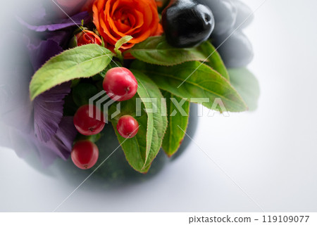 Chic flower arrangement in Halloween colors [Halloween] 119109077