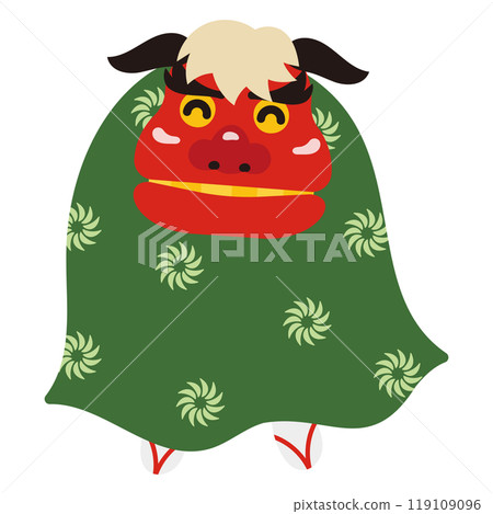 Cute lion dance illustration 119109096
