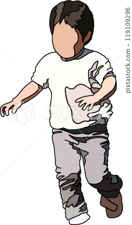 Anime style children illustration, transparent background Anime style children illustration, transparent background 119109296