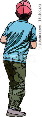 Anime style children illustration, transparent background Anime style children illustration, transparent background 119109323