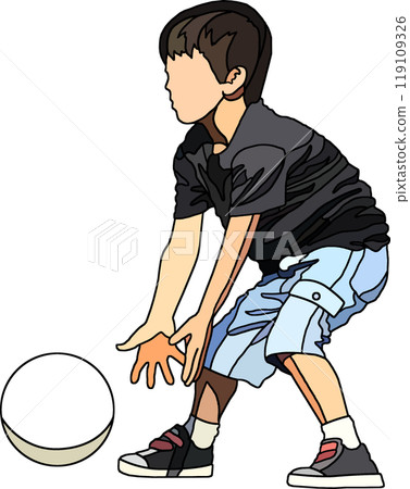 Anime style children illustration, transparent background 119109326